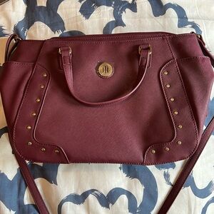 NWT Tommy Hilfiger Burgundy Vegan Crossbody Bag